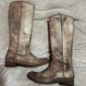 Frye Melissa Zip Tall - Chocolate